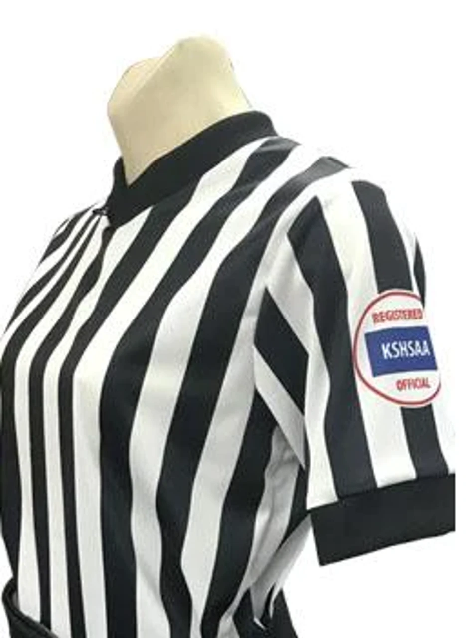 Kansas Dye Sublimated Women's Basketball Referee Shirt Reverse Flag 1 Kansas Dye Sublimated Women's Basketball Referee Shirt Reverse Flag