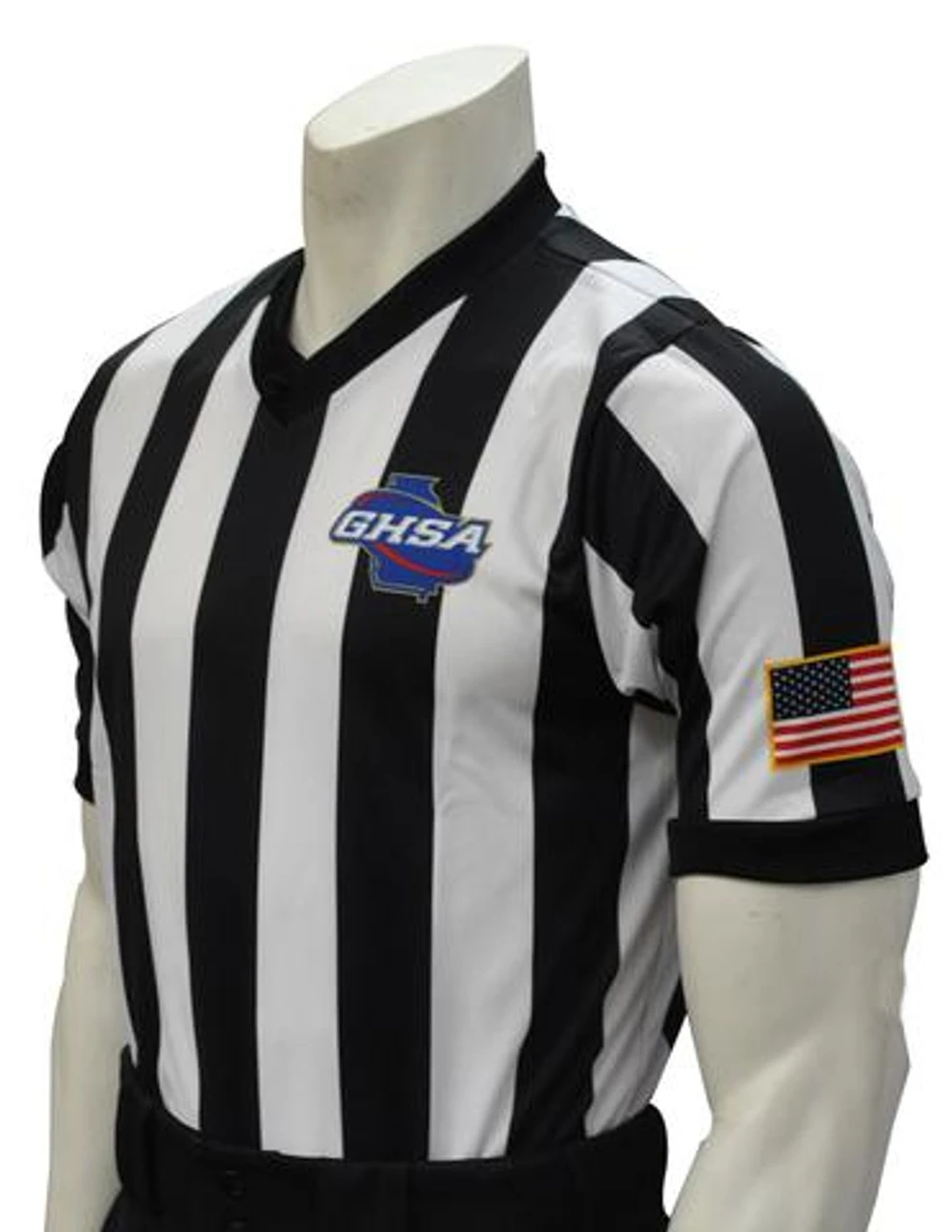 Georgia GHSA Dye Sublimated Basketball Referee Shirt 1 Georgia GHSA Dye Sublimated Basketball Referee Shirt