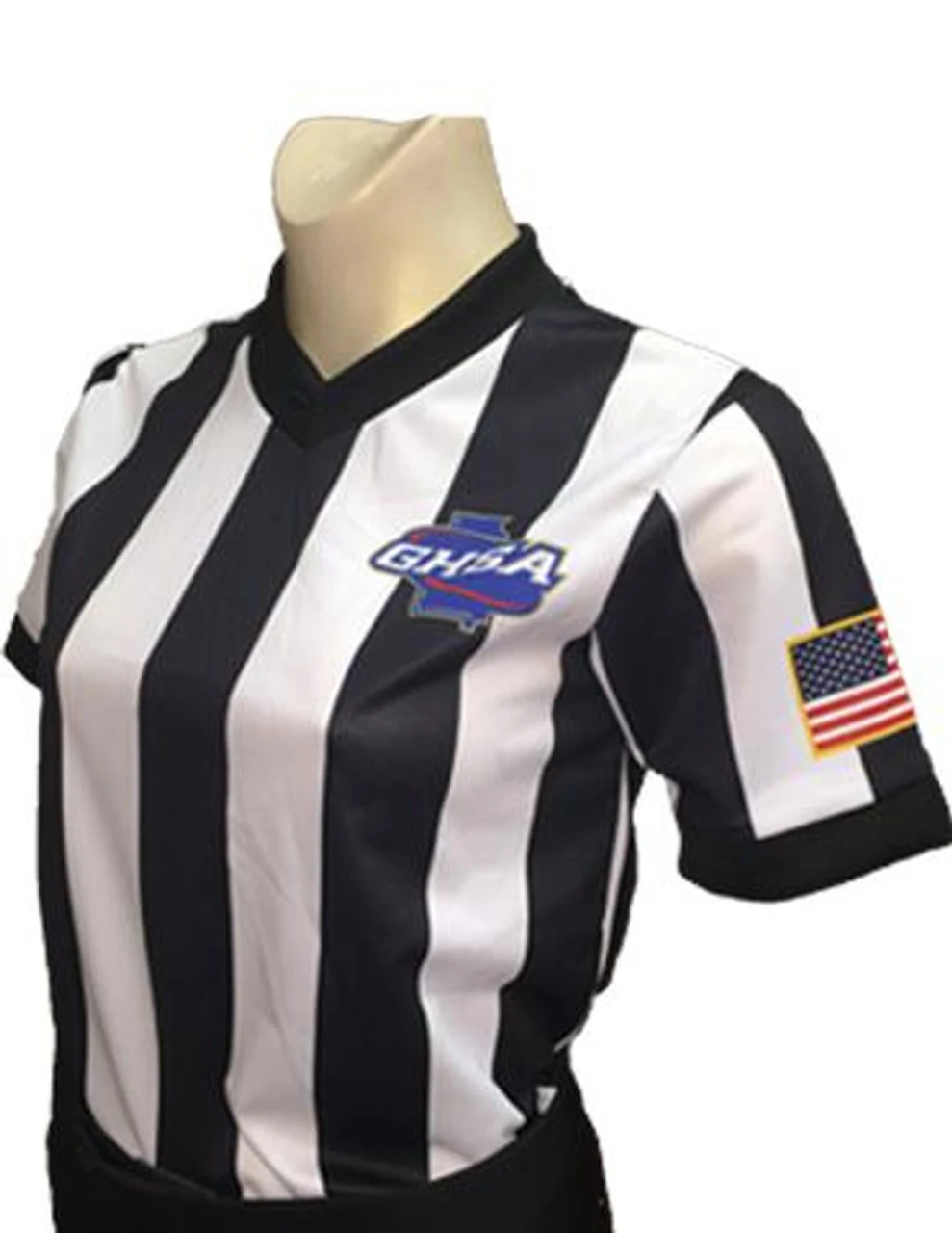 Georgia GHSA Women's Dye Sublimated Basketball Referee Shirt 1 Georgia GHSA Women's Dye Sublimated Basketball Referee Shirt