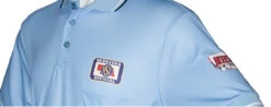 Nebraska NSAA Short Sleeve Powder Blue Umpire Shirt No Flag