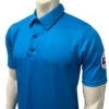 Kansas KSHSAA Men's Bright Blue Volleyball Referee Shirt With Flag
