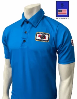 Nebraska NSAA Men's Bright Blue Volleyball Referee Shirt