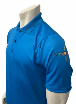 New Mexico NMOA Bright Blue Short Sleeve Men's Volleyball Referee Shirt