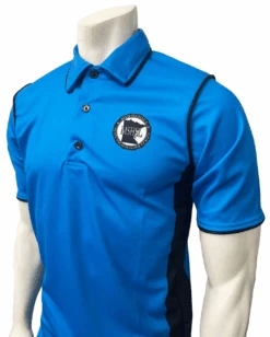 Minnesota MSHSL Men's Short Sleeve Bright Blue Volleyball/Swimming Referee Shirt