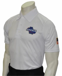 Georgia GHSA Men's White Volleyball & Swimming Referee Shirt