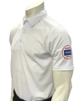Kansas KSHSAA Men's White Volleyball & Swimming Referee Shirt