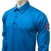 Missouri MSHSAA Men's Bright Blue Long Sleeve Volleyball Referee Shirt