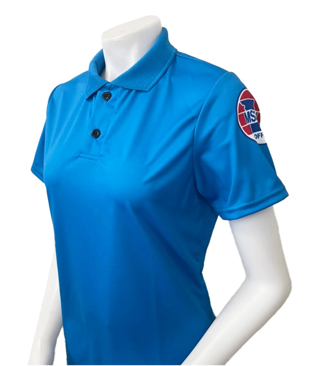 Missouri MSHSAA Women's Bright Blue Volleyball Referee Shirt 1 Missouri MSHSAA Women's Bright Blue Volleyball Referee Shirt