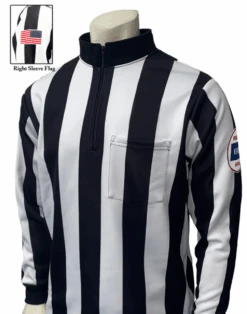 Kansas KSHSAA 2 1/4" Stripe Rainy Weather Long Sleeve Football Referee Shirt
