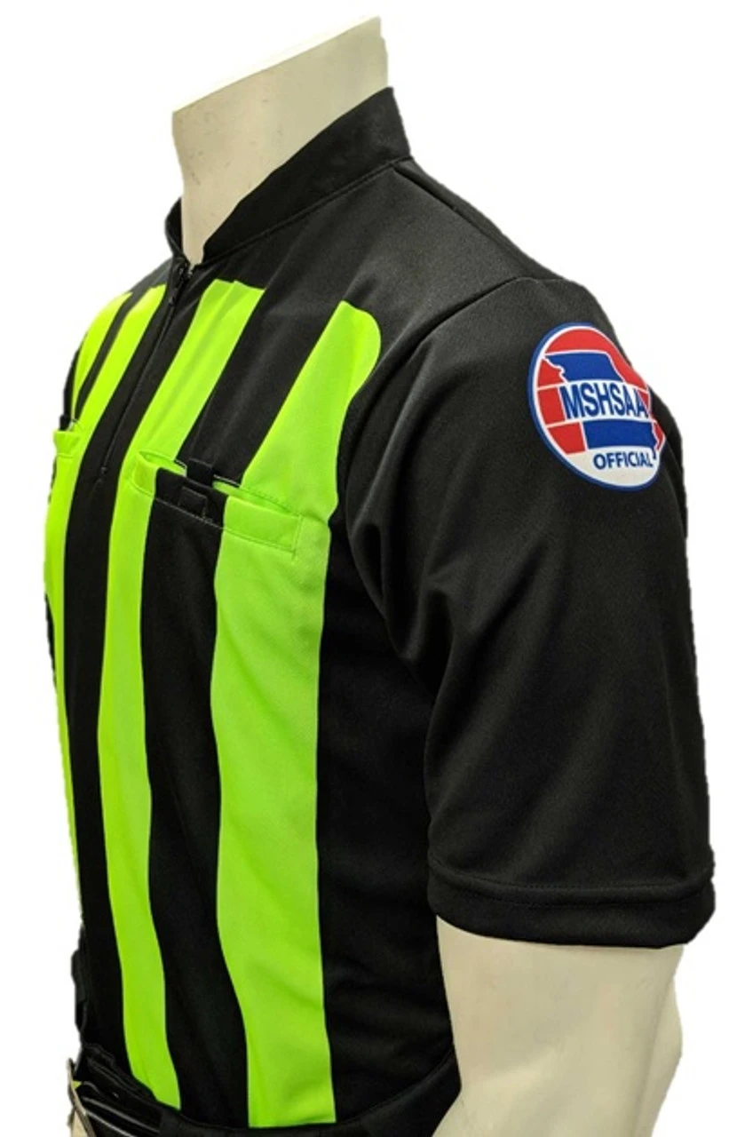 Missouri MSHSAA Short Sleeve Soccer Referee Shirt 3 Missouri MSHSAA Short Sleeve Soccer Referee Shirt - Image 3