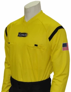 Louisiana LHSOA Yellow Long Sleeve Soccer Referee Shirt
