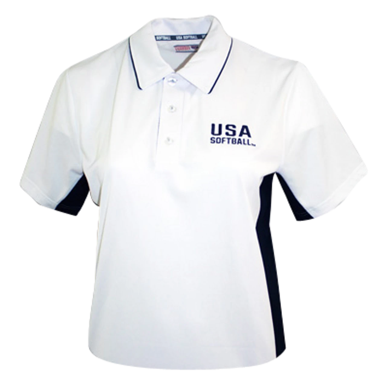 USA Softball White Umpire Shirt 2 USA Softball White Umpire Shirt - Image 2