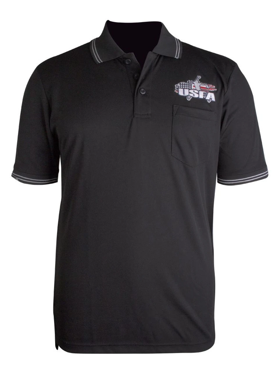 USFA Black Body Flex® Style Umpire Shirt 1 USFA Black Body Flex® Style Umpire Shirt
