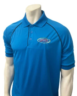 Kentucky KHSAA Embroidered Short Sleeve Men's Bright Blue Referee Shirt