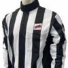 Virginia VHSL 2 1/4" Stripe Rainy Weather Long Sleeve Football Referee Shirt