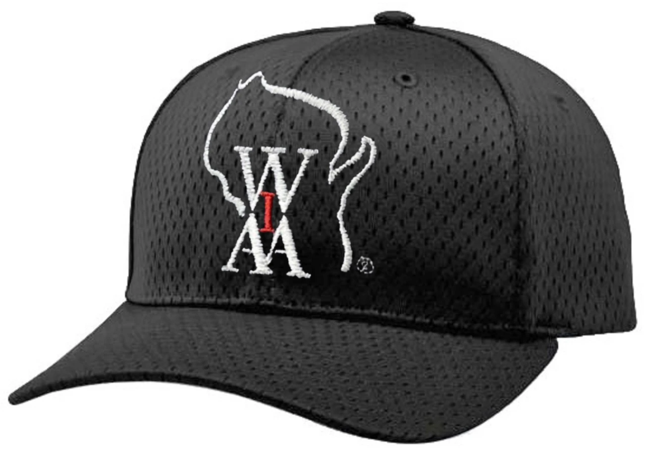 Wisconsin WIAA System5 Black Promesh 4-stitch Umpire Plate Cap 1 Wisconsin WIAA System5 Black Promesh 4-stitch Umpire Plate Cap