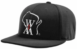 Wisconsin WIAA Black Pulse Performance 4-stitch Umpire Base Cap