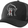 Wisconsin WIAA Black Wool Fitted 6-stitch Combo Umpire Cap