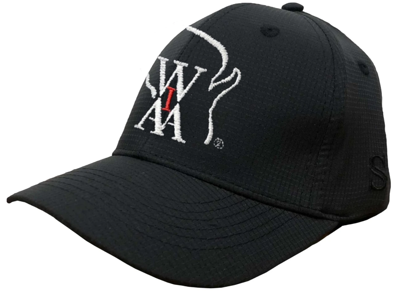 Wisconsin WIAA Smitty Black Mesh 6-stitch Combo Umpire Cap 1 Wisconsin WIAA Smitty Black Mesh 6-stitch Combo Umpire Cap