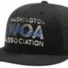 Washington WOA Black Ignite LT Laser Performance 6-stitch Umpire Cap