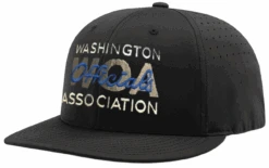 Washington WOA Black Ignite LT Laser Performance 6-stitch Umpire Cap