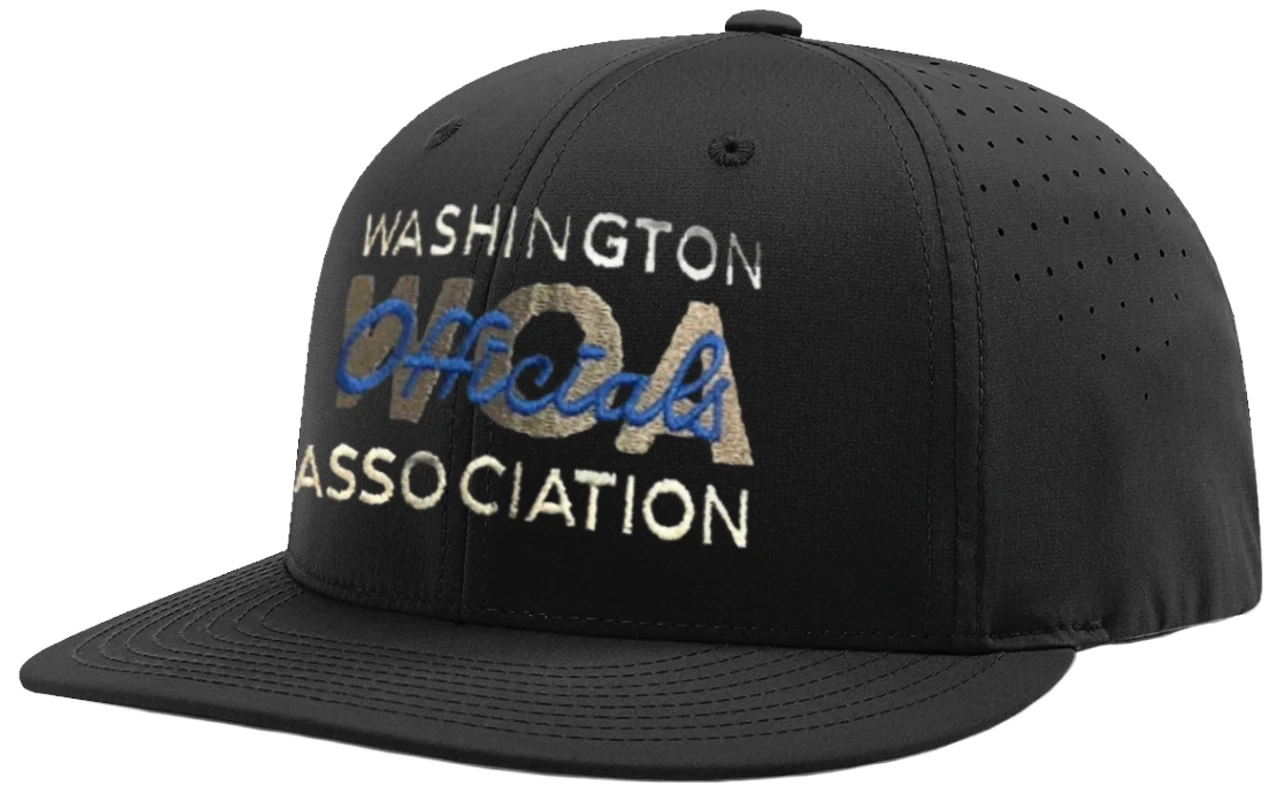 Washington WOA Black Ignite LT Laser Performance 6-stitch Umpire Cap 1 Washington WOA Black Ignite LT Laser Performance 6-stitch Umpire Cap
