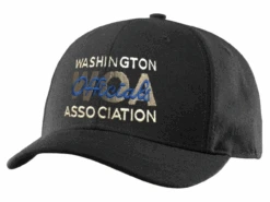 Washington WOA Fitted Black 8-stitch Umpire Base Cap