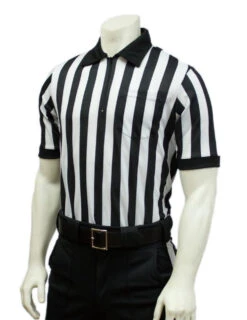 Smitty Apparel Body Flex® 1" Stripe Short Sleeve Football Referee Shirt-No Flag